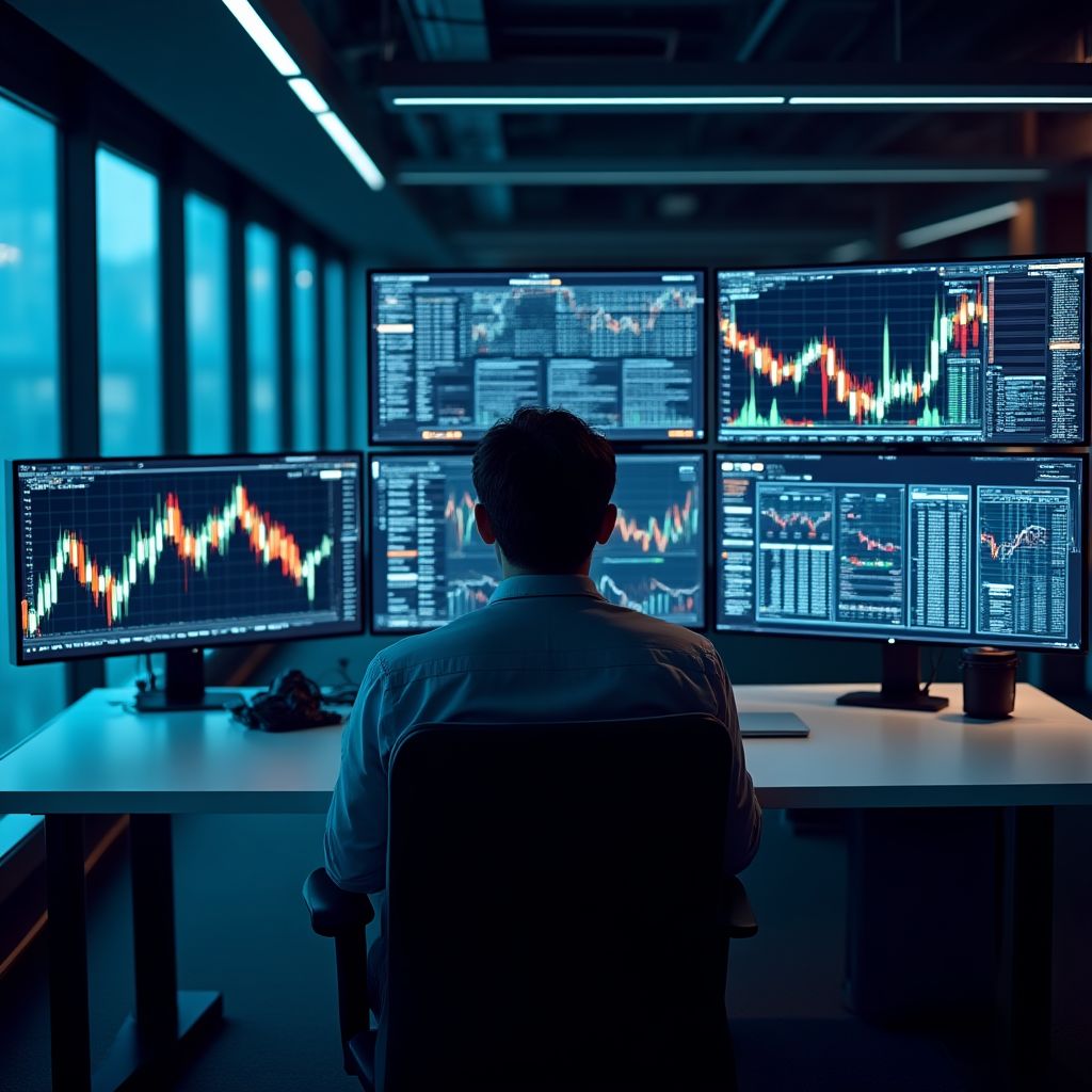 Oficina principal de FinConsult AR con tecnología financiera avanzada